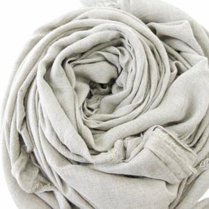 Faliero Sarti 美品 大判ストール マフラー レーヨン カシミヤ混 ベージュ 1104