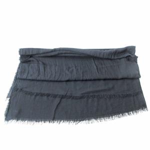 Faliero Sarti 美品 大判ストール マフラー レーヨン カシミヤ混 ブラック 黒 1104