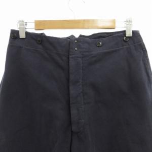 COMOLI 近年 製品染め バックストラップパンツ テーパードパンツ シンチバック U03-03001 紺 ネイビー 1 約S 1201