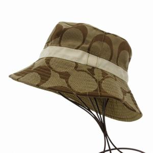 シグネチャー バケットハット 帽子 M/L ベージュ