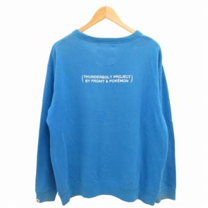 fragment design ×POKEMON スウェット トレーナー プリント 長袖 L 青 ブルー
