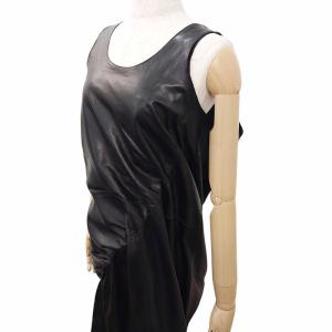 JUNYA WATANABE COMME des GARCONS AD2011 レザー ノースリーブ ワンピース