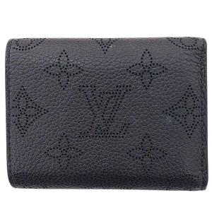 LOUIS VUITTON モノグラム マヒナ ポルトフォイユ イリスXS ノワール M67498 黒