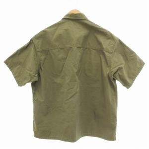 Ron Herman RHC シャツ 半袖 胸ポケット チェック柄 S カーキ