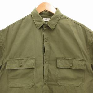 Ron Herman RHC シャツ 半袖 胸ポケット チェック柄 S カーキ