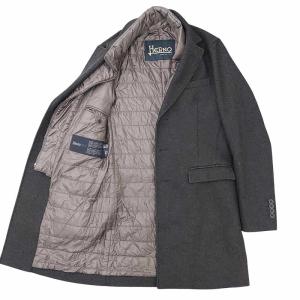 HERNO ウール ソフト メルトン チェスターコート POLAR-TECH  CA0045U チャコールグレー