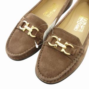 Salvatore Ferragamo ガンチーニ ローファー DR05M ブラウン 7M