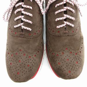 COLE HAAN 美品 ZEROGRAND WING OX ゼログランド ウィング オックス スニーカー シューズ スエード メダリオン 7B