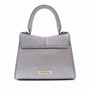 MARC JACOBS ザ ギャラクティック グリッター セント マーク トップ ハンドル ミニ シルバー 2WAY