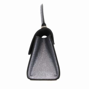 MARC JACOBS ザ ギャラクティック グリッター セント マーク トップ ハンドル ミニ シルバー 2WAY