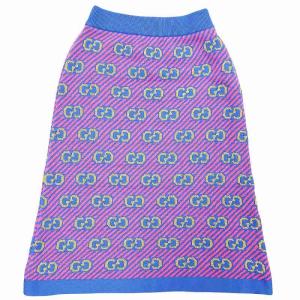 GUCCI GG柄 ジャガード スカート 574224 ピンク ブルー