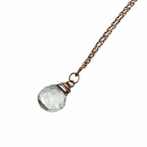 agete しずくモチーフ ネックレス ペンダント K10 ゴールド 金 アクセサリー