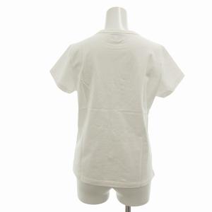 agnes b. LOGO TEE  ロゴ Tシャツ カットソー 半袖 2 M 白 ホワイト