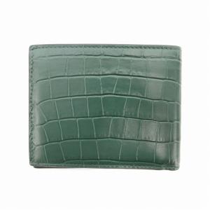 Montblanc マイスターシュテュック クロコ型押し 二つ折り グリーン