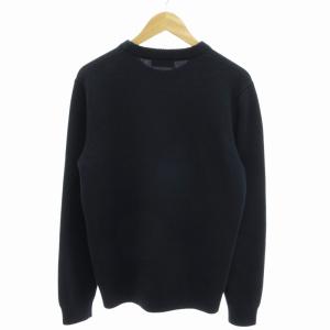 GUCCI 24AW インターシャ ウール ニット 795834 ネイビー S