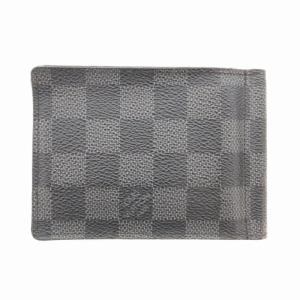 LOUIS VUITTON ダミエグラフィット ポルトフォイユパンス ノワール マネークリップ N61000 ブラック
