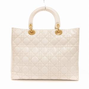 Christian Dior レディディオール カナージュ ハンドバッグ ホワイト MA-0937