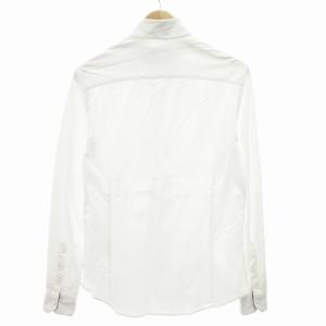 GIORGIO ARMANI シャツ ブルゾン ダブルジップ 長袖 40 15 3/4 白 ホワイト