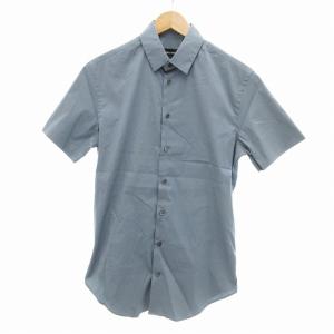 タグ付き シャツ カジュアル 半袖 IT 39 XS 青 ブルー系
