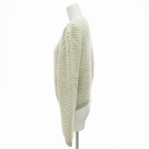 GIORGIO ARMANI カーディガン ニット ウール アンゴラ混 ストレッチ 長袖 42 M グレー系