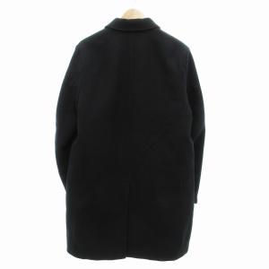 Theory  Double Flannel Din ステンカラーコート 中綿 比翼ボタン M 黒 ブラック