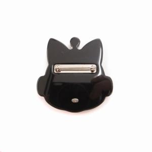 CHANEL 猫ブローチ 17S ココマーク グリッター キャットロボット ピンク