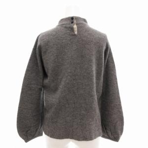 45rpm フェルトKNIT TURTLENECK ニット バルーンスリーブ ボトルネック ウール 3 L グレー