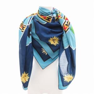 HERMES ヴィンテージ カレ140 スカーフ ブルー