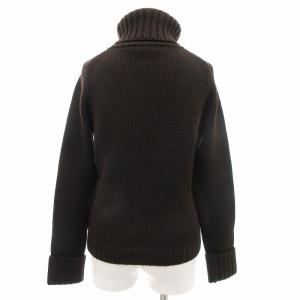 Theory ニット セーター タートルネック 長袖 2 M こげ茶色 ダークブラウン