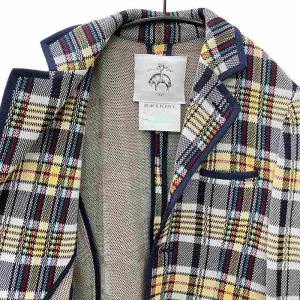 BLACK FLEECE BY BROOKS BROTHERS トムブラウン テーラードジャケット ネイビー イエロー
