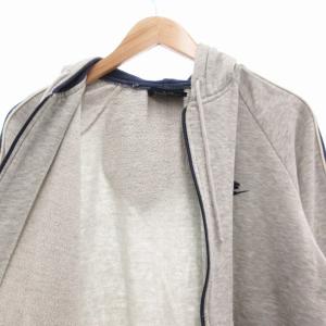 NIKE 80s 紺タグ ヴィンテージ パーカー ジップアップ L グレー