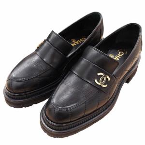 23AW G45074 マトラッセ ローファー ココマーク ブラック 36