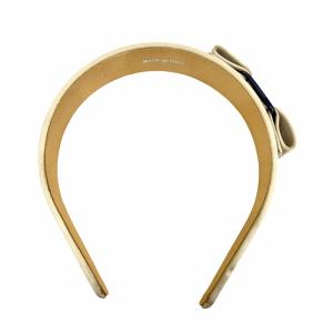 Salvatore Ferragamo カチューシャ ヴァラ ヘアアクセサリー 小物 ゴールド系 紺 ネイビー