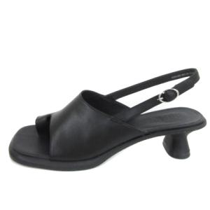 CAMPER ディナ Dina ストラップサンダル ローヒール レザー 38 24?p ブラック 黒 K201164-001