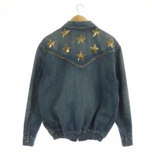 CELINE by Hedi Slimane 22SS スターエンブロイダリルーズテディ デニムジャケット