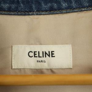 CELINE by Hedi Slimane 22SS スターエンブロイダリルーズテディ デニムジャケット