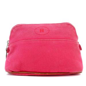 ボリードポーチ20 Hロゴ キャンバス ピンク /YO11 SH OH