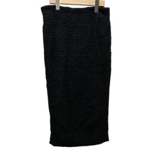 21SS ツイード スカート 38 黒 ブラック ST