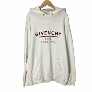 ロゴ プリント オーバーサイズ フーディー プルオーバー パーカー S 白 ホワイト BMJ05430AF