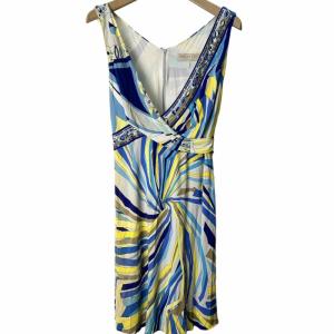 Emilio Pucci ワンピース ノースリーブ 総柄 マルチカラー 38