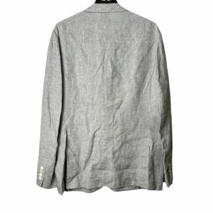 PAUL SMITH テーラードジャケット 麻 リネン 灰 グレー XL