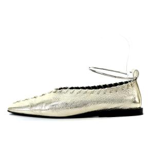 JIL SANDER バレリーナ フラットシューズ 37 ゴールド色