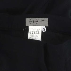 Yohji Yamamoto POUR HOMME ウール パンツ ストレート ジッパーフライ 3 黒 ブラック /MI OS