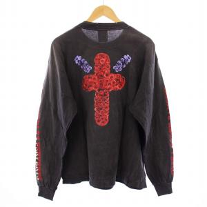 SAINTMICHAEL BR_LS TEE BORN SAINT Tシャツ M グレー SM-YS1