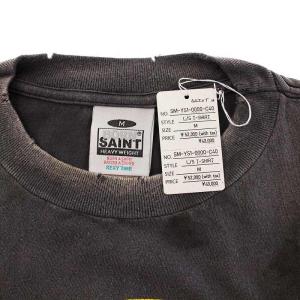 SAINTMICHAEL BR_LS TEE BORN SAINT Tシャツ M グレー SM-YS1