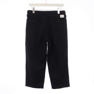 WTAPS TUCK 01 TROUSERS 02 パンツ スラックス タック クロップド 01 S 黒 ブラック