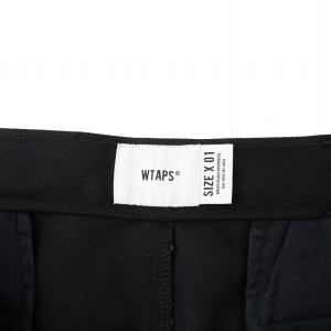 WTAPS TUCK 01 TROUSERS 02 パンツ スラックス タック クロップド 01 S 黒 ブラック