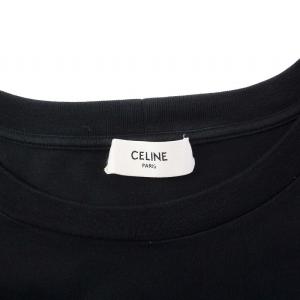 CELINE トリオンフ ルーズTシャツ XL ブラック 2X041671Q