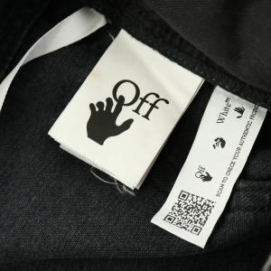 Off-White デニムパンツ ジーンズ ダメージ加工 32 L 黒 ブラック OMYA107R21DEN001 GY18