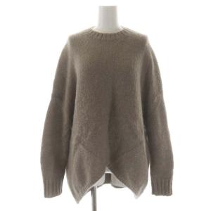 22AW 3Gモヘアウール天竺編みクルーネックニット モカ